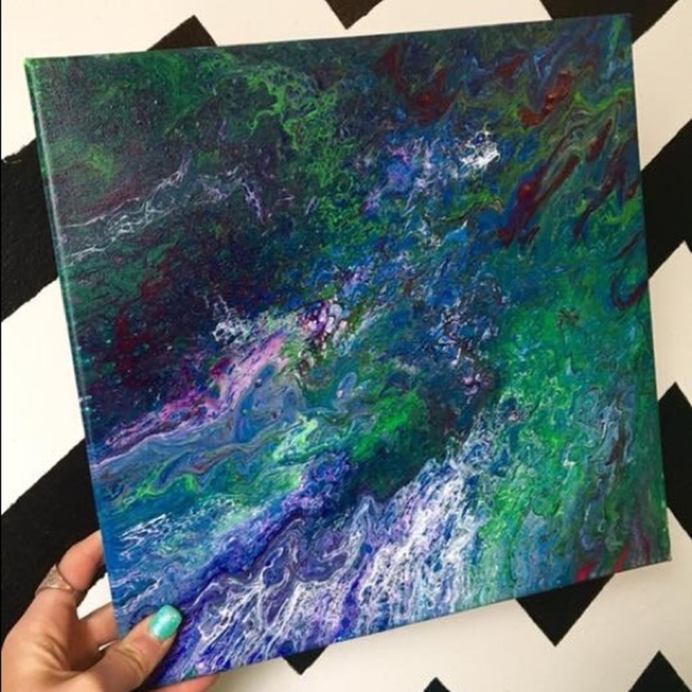 Fluid art painting
